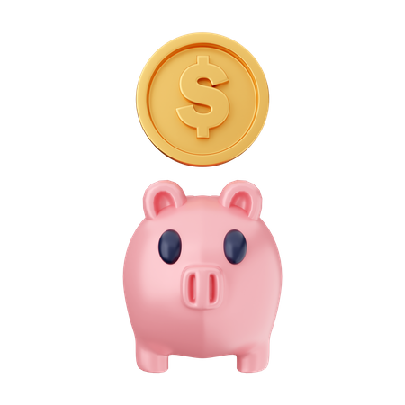 Piggy Bank  3D Illustration