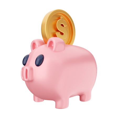 Piggy Bank  3D Illustration