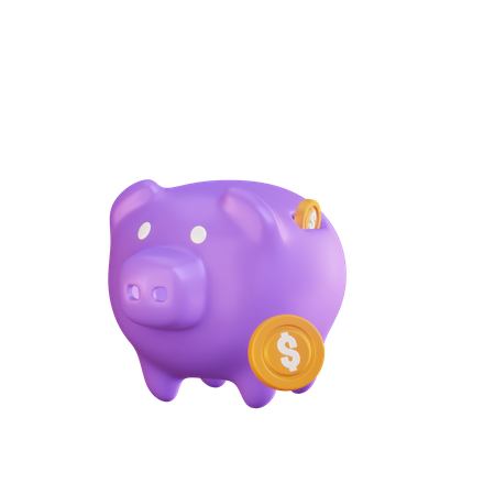 Piggy Bank  3D Illustration