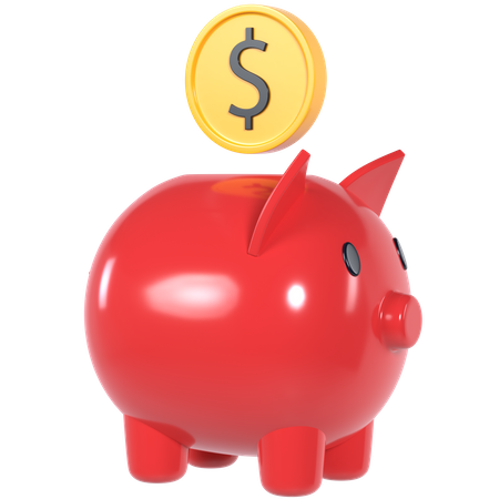 Piggy Bank  3D Illustration