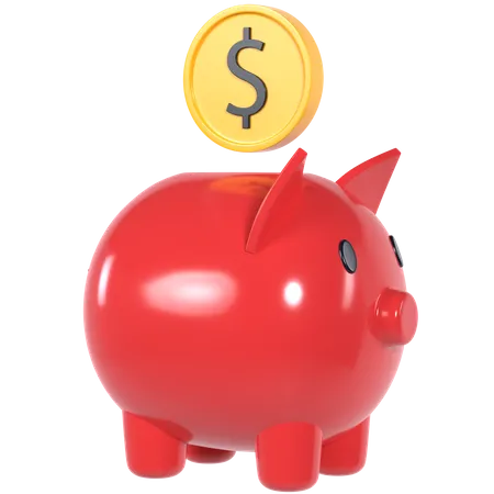 Piggy Bank  3D Illustration