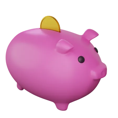 Piggy Bank  3D Illustration