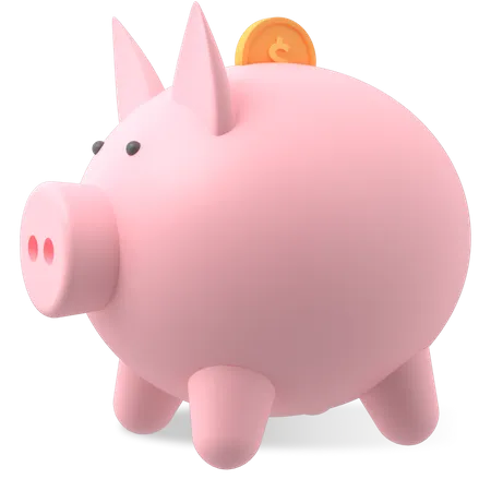 Piggy Bank  3D Illustration