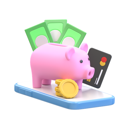 Piggy Bank  3D Illustration