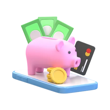 Piggy Bank  3D Illustration