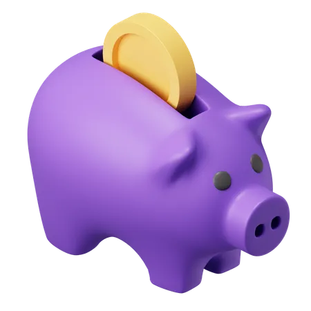 Piggy Bank  3D Illustration