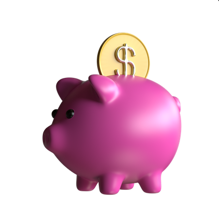 Piggy Bank  3D Illustration