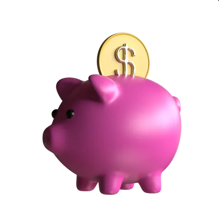 Piggy Bank  3D Illustration