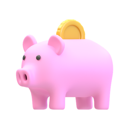 Piggy Bank  3D Illustration