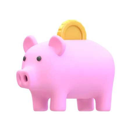 Piggy Bank  3D Illustration