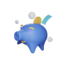 piggy-bank 3d logo