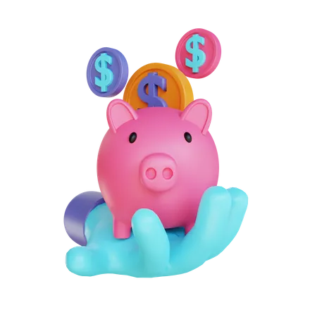 Piggy Bank  3D Illustration