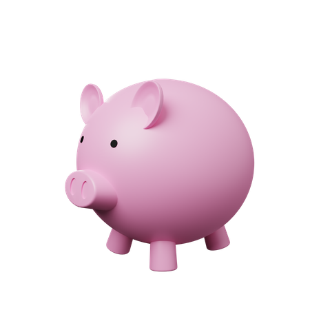 Piggy bank 3D Illustration