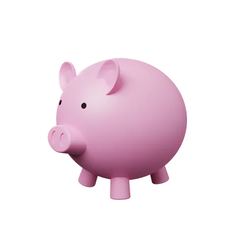 Piggy bank  3D Illustration