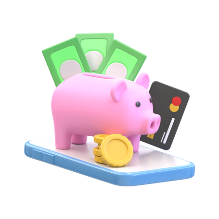 Piggy Bank 3D Illustration