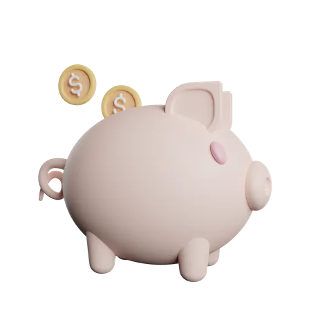 Piggy Bank 3D Icon