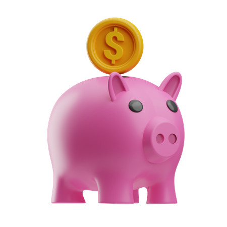 Piggy bank 3D Icon