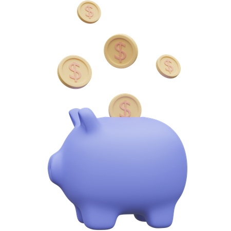 Piggy Bank  3D Icon