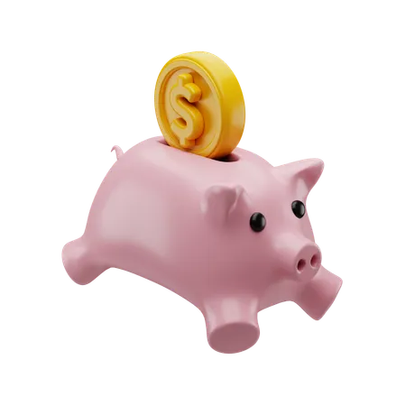 Piggy Bank  3D Icon