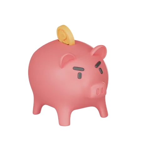 3 D Illustration Of A Pig Piggy Bank 3D Icon