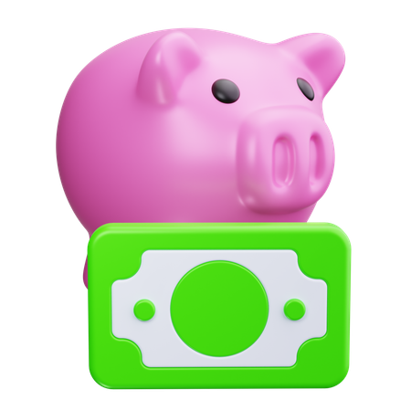 Piggy Bank Cashback  3D Icon