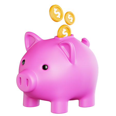 Piggy Bank Classic  3D Icon