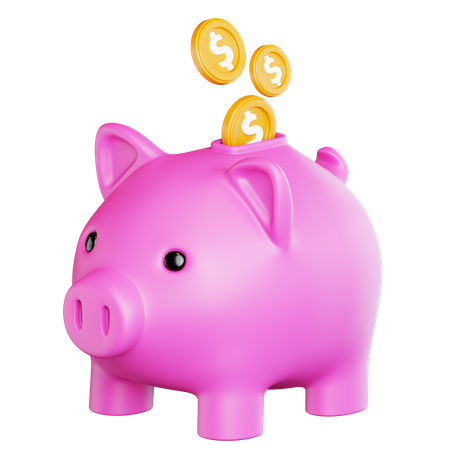 Piggy Bank Classic  3D Icon