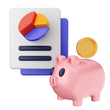 Piggy Bank Finance  3D Icon