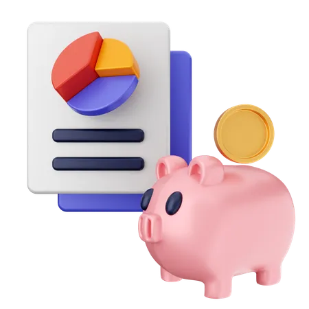 Piggy Bank Finance  3D Icon