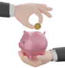 Piggy Bank In Hand
