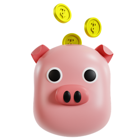 Piggy Bank Savings  3D Icon