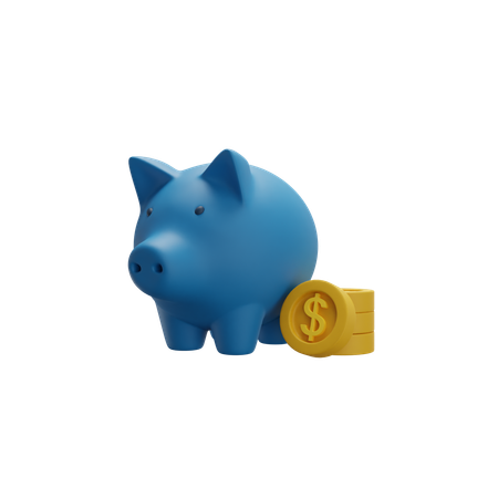 Piggy Bank Savings  3D Icon