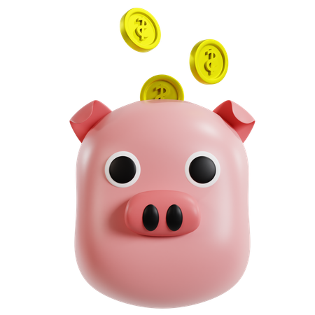 Piggy Bank Savings  3D Icon