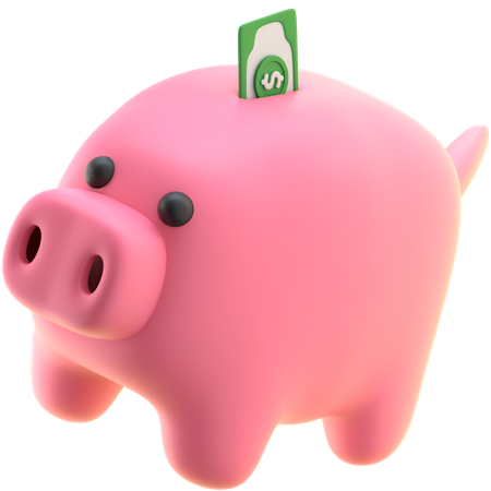 Piggy Bank Savings  3D Icon