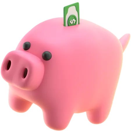 Piggy Bank Savings  3D Icon