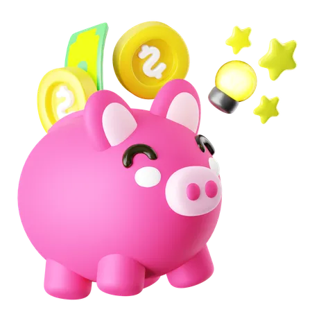 Piggy Bank1  3D Icon