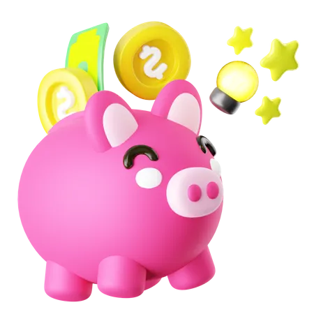 Piggy Bank1 3D Icon
