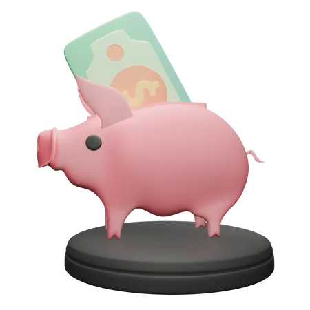 Piggy Savings  3D Icon