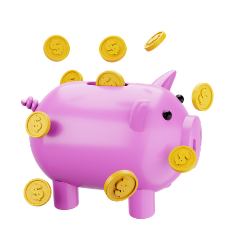 Piggy Savings  3D Icon