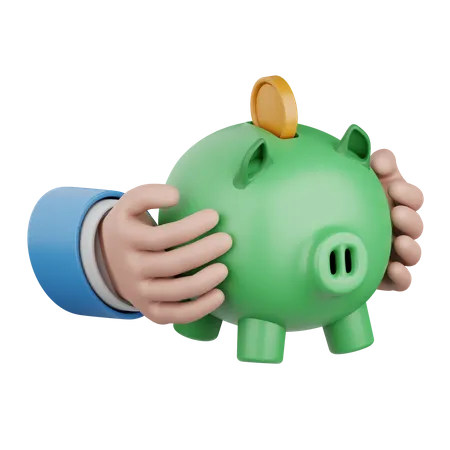 Piggy Savings  3D Icon