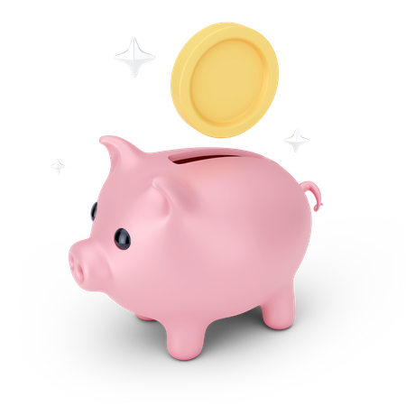 Piggy Savings  3D Icon