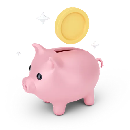 Piggy Savings  3D Icon