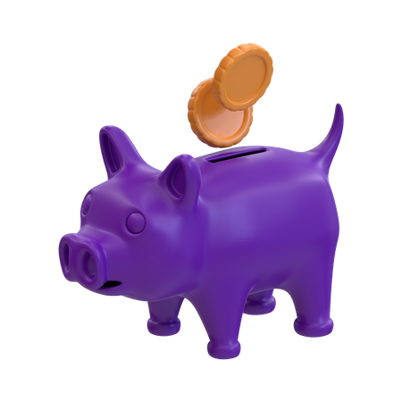 Piggy Savings  3D Icon