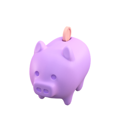 Piggy Savings  3D Illustration