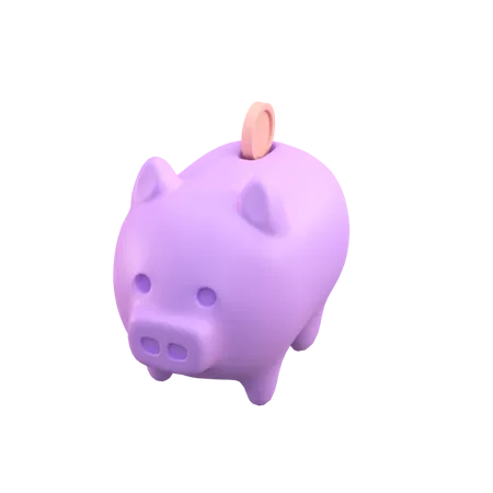 Piggy Savings  3D Illustration