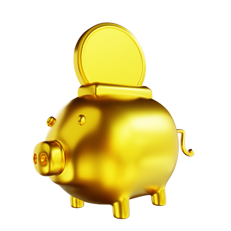 Piggy Savings  3D Illustration