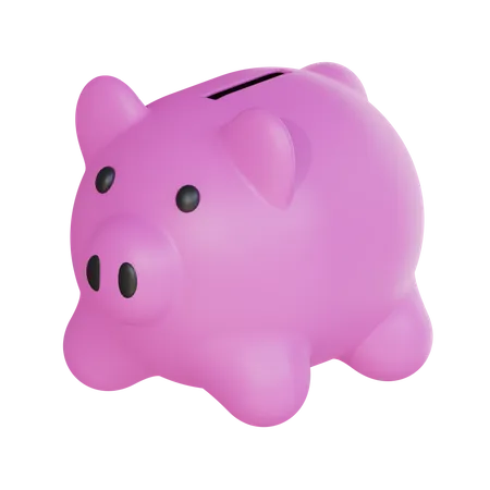 Piggy Savings  3D Illustration