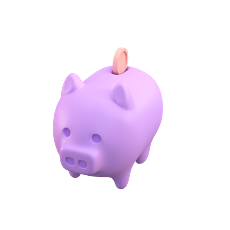 Piggy Savings 3D Illustration