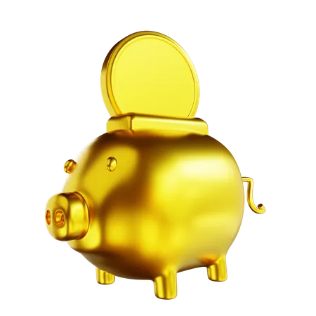Piggy Savings 3D Illustration
