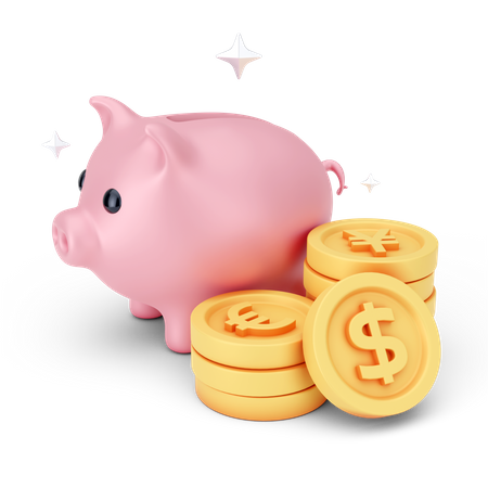 Piggy Savings 3D Icon